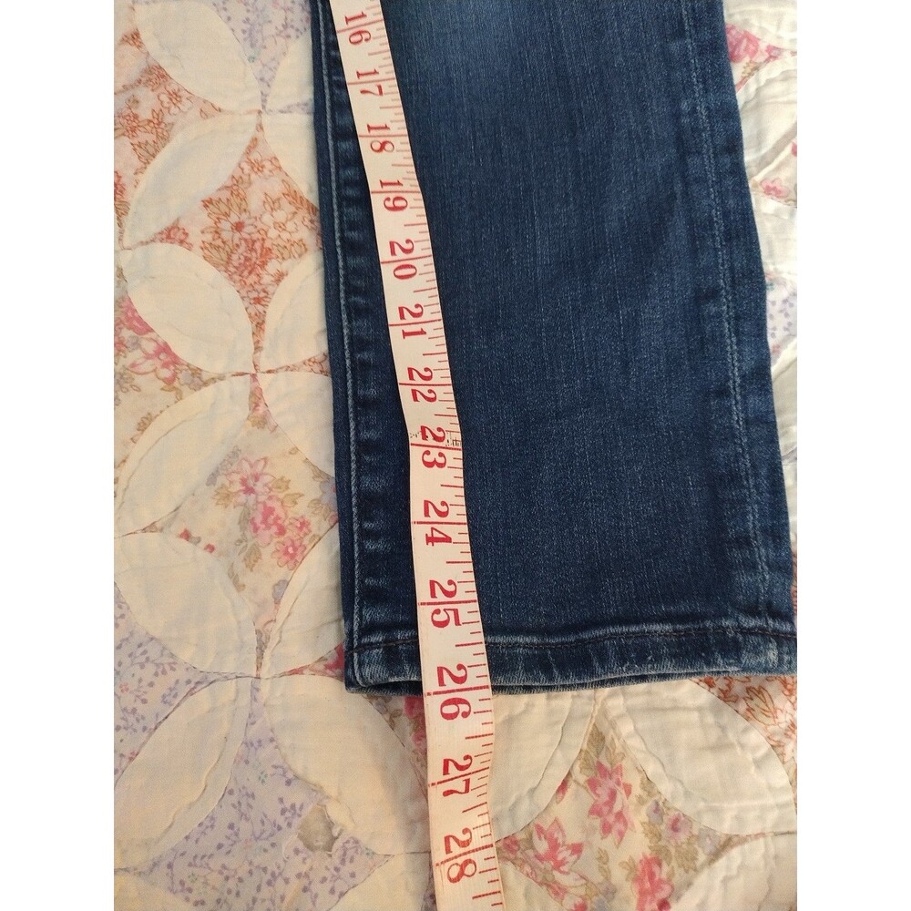 AG Adriano Goldschmied The Prima Ankle Pintucked Cigarette Jeans Women’s 27R - Picture 10 of 11